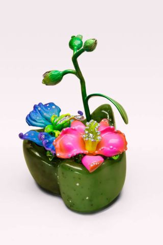 Green, Flowering plant, Still life photography, Artificial flower, Plant stem, 