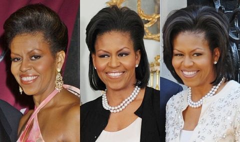 Michelle Obama's Short Hairstyles