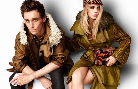 eddie redmayne emma watson burberry