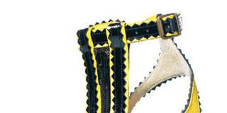 Leather heel, Manolo Blahnik for Thakoon