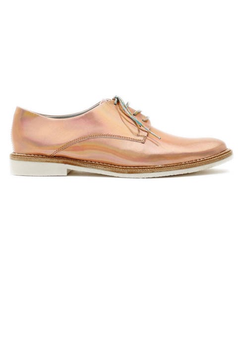 rose gold brogues womens