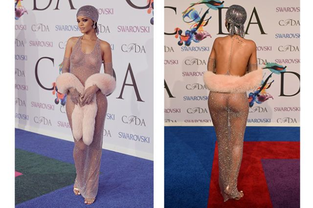 rihanna cfda awards 2014