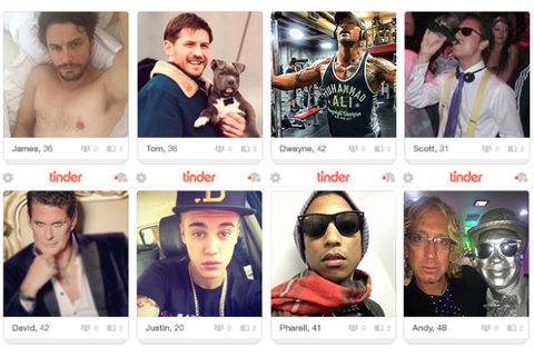 On male tinder selfies What's with