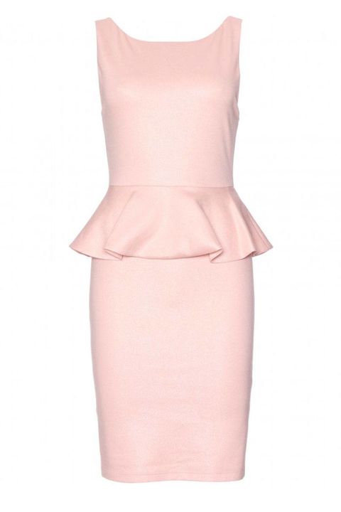 alice olivia tracey tailored dress with peplum