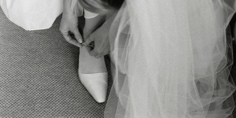bride in flats