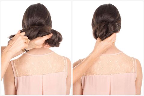 Ear, Hairstyle, Shoulder, Style, Back, Hair accessory, Fashion, Beauty, Temple, Neck, 