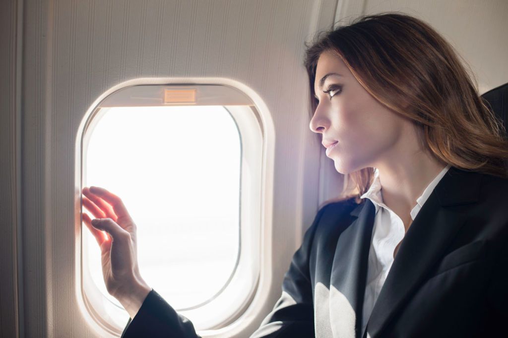 makeup on plane