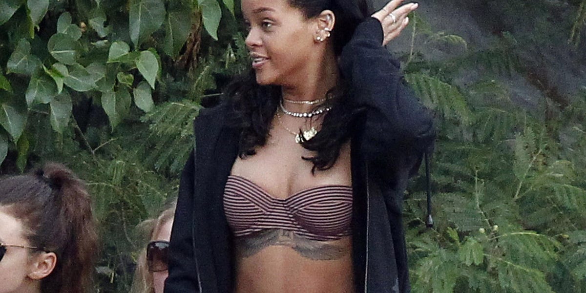 Rihanna Does Her Best 'Baywatch' Impression in St. Barts