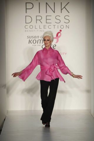 Designed by Jackie Rogers; modeled by Carmen Dell&#39;Orefice