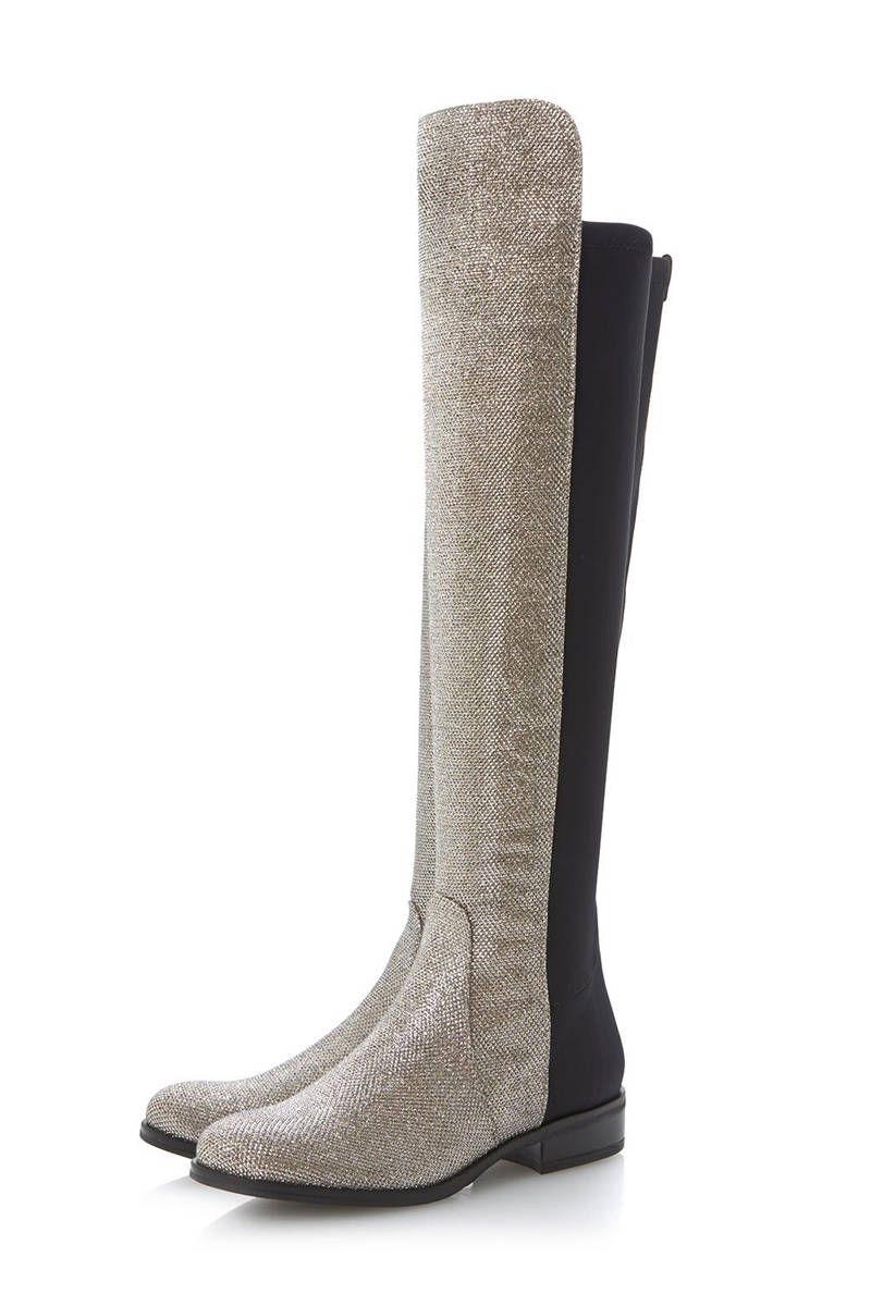 dune wide fit knee high boots