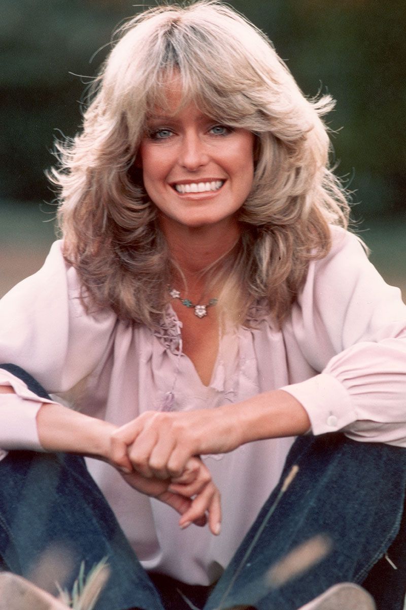 farrah fawcett denim jumpsuit