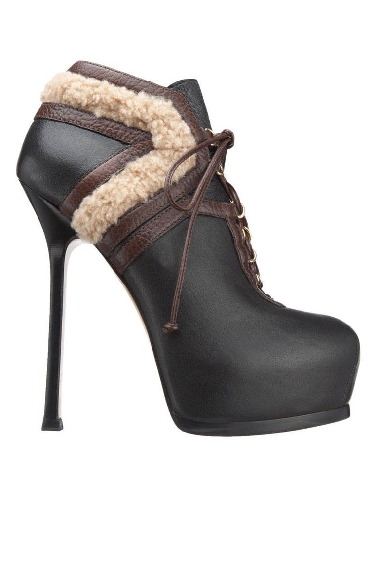 leather stiletto booties