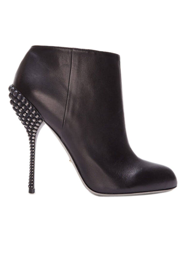 leather stiletto booties