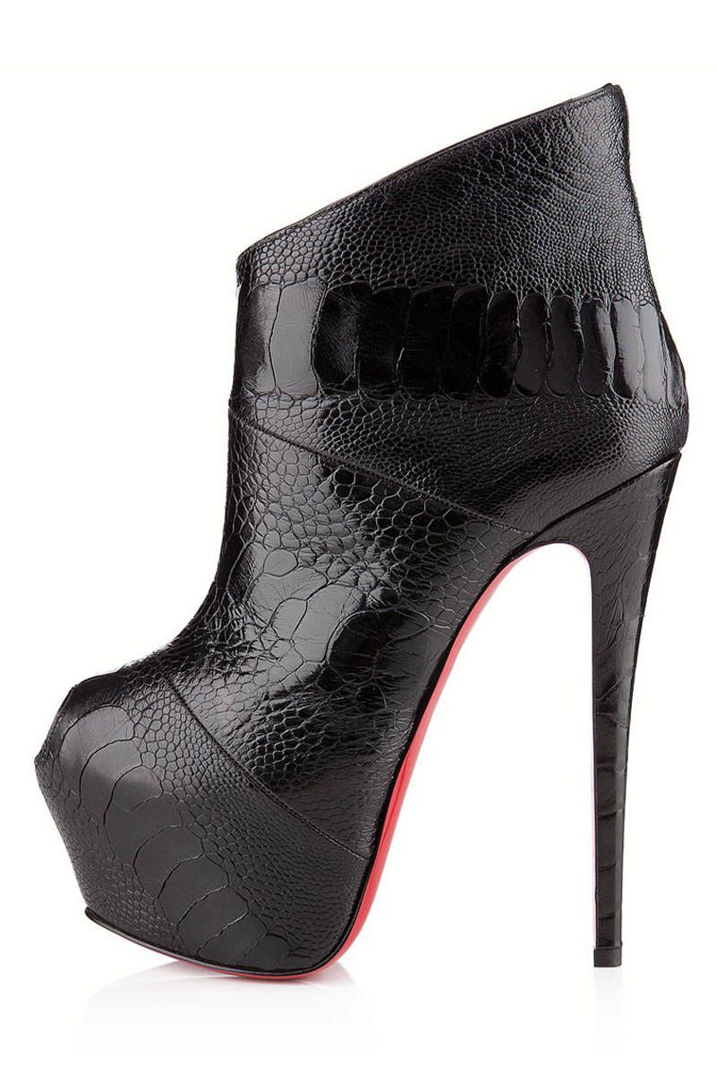 Stiletto Booties Boots - Spike-Heeled 