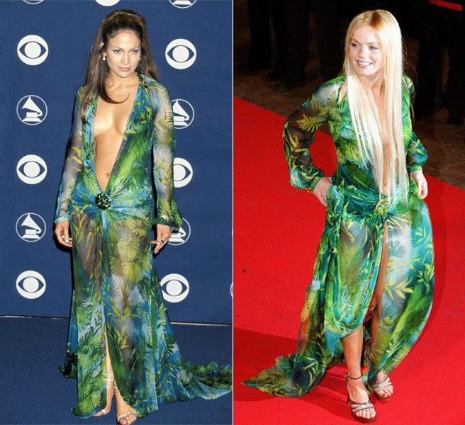 J Lo Grammys Green Versace Dress - Jennifer Lopez Fashion