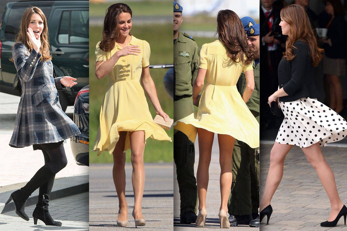 Kate Middleton S Mini Skirt The Queen Objects To The Length Of Kate S Skirt