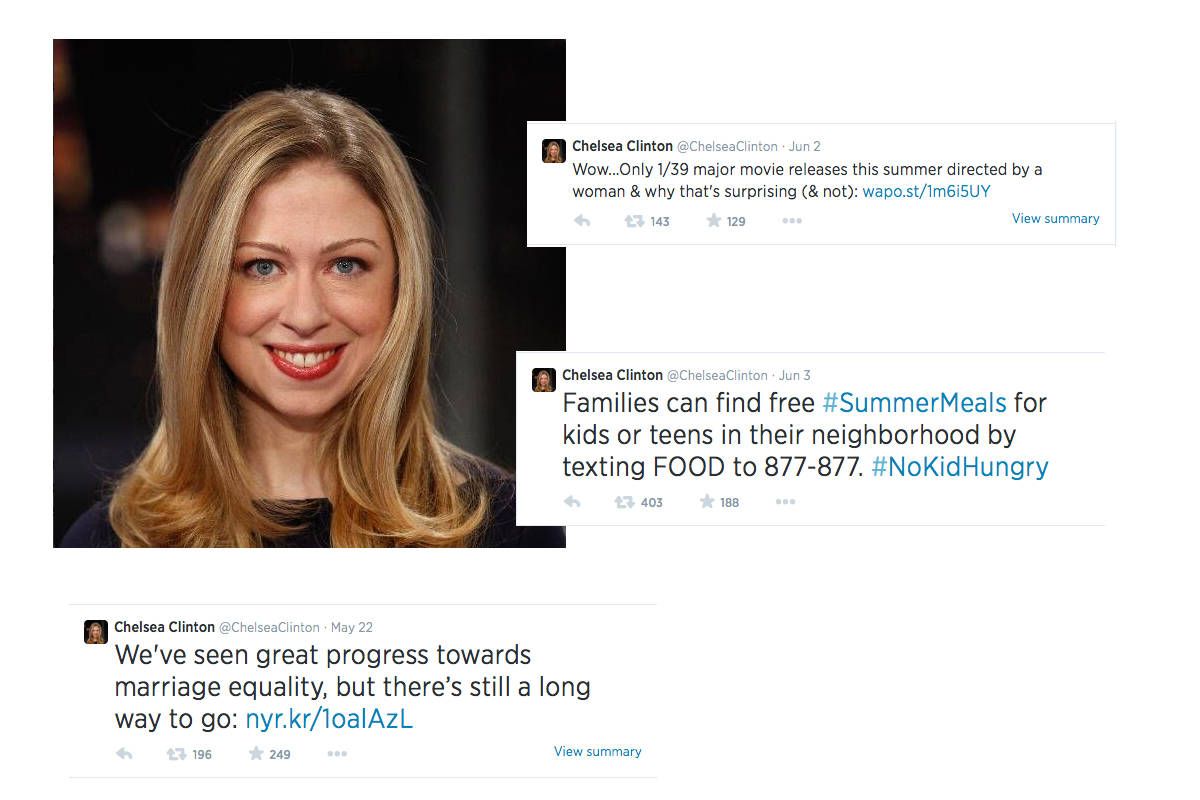 Chelsea Clinton Blowjob - The Best of Instagram, Twitter, and Youtube â€“ Genius Women to Follow on  Social Media