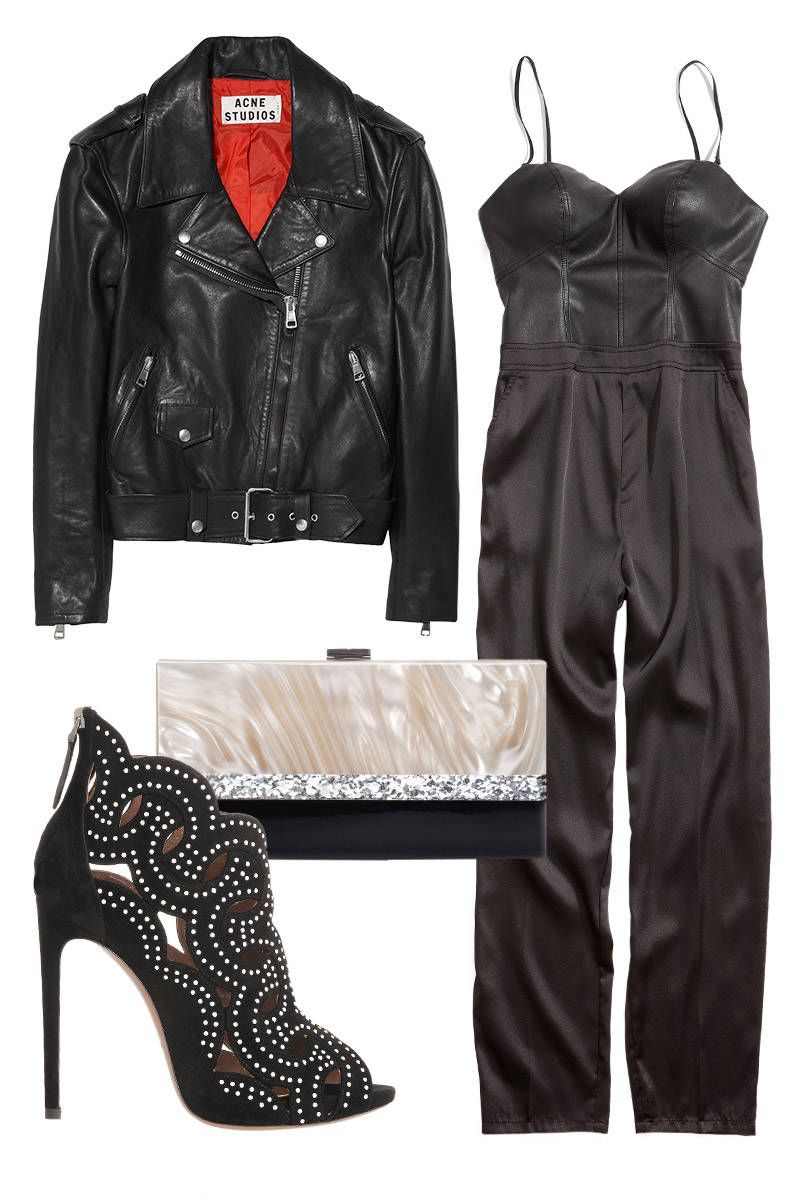 How To Style A Black Leather Jacket Guess