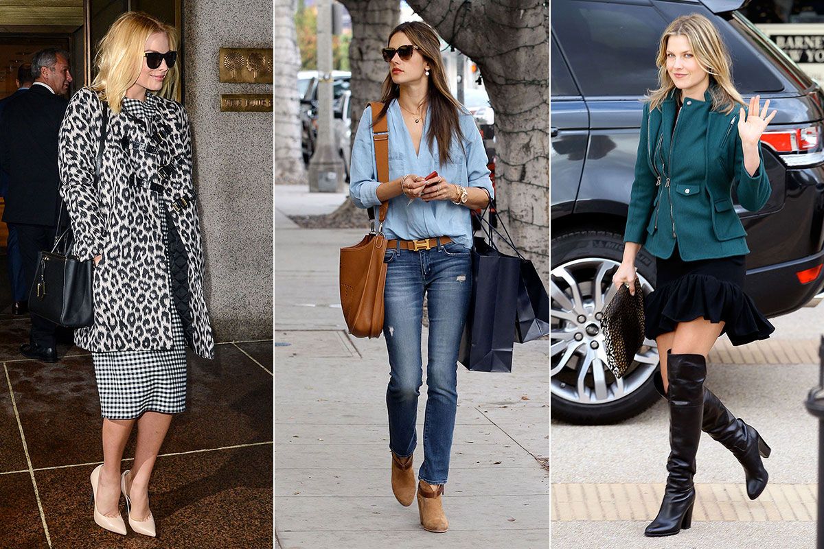 celeb winter outfits