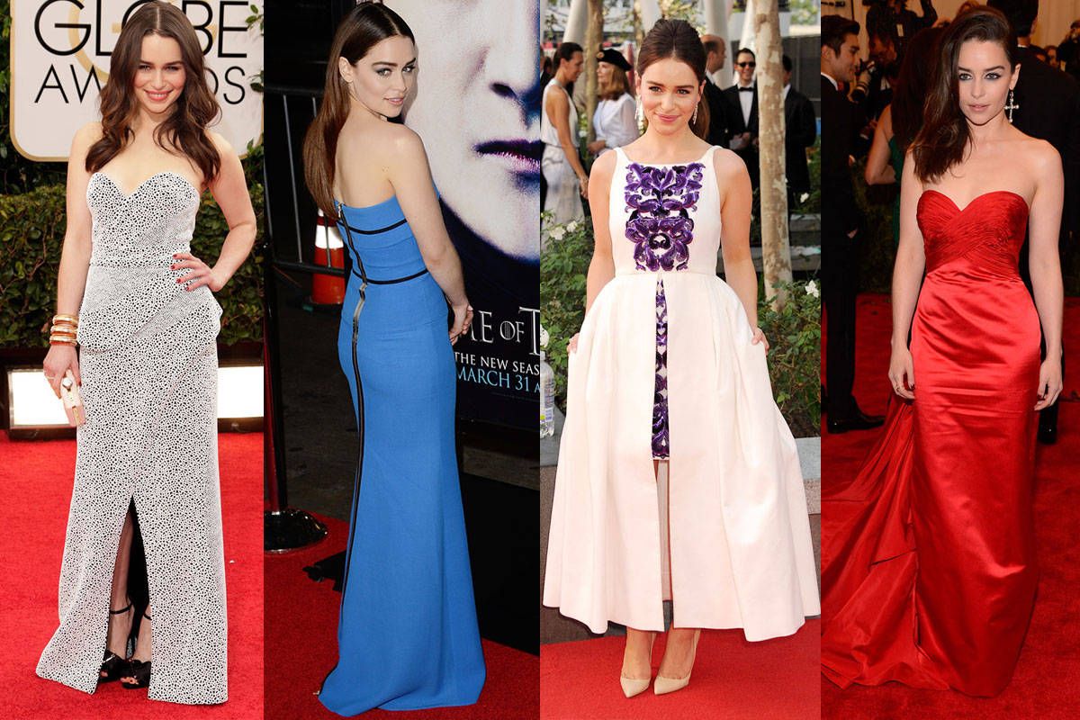 Emilia Clarke Best Red Carpet Looks Game of Thrones Celebrity Fashion