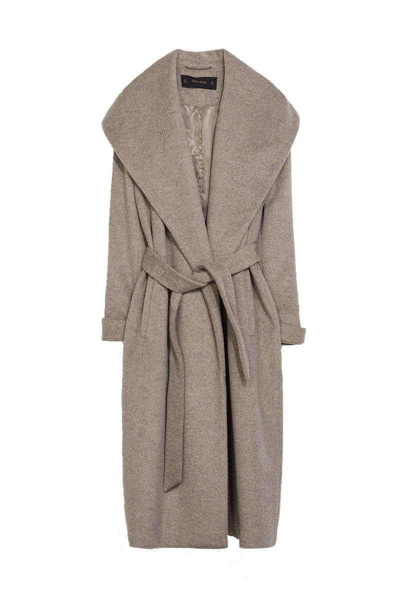 zara robe coat