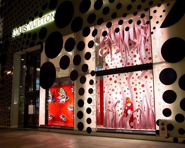 Yayoi Kusama for Vuitton NYC Windows - Yayoi Kusama Louis Vuitton Collaboration