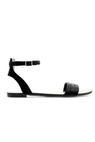 Zara Black Ankle Strap Sandals - Zara 