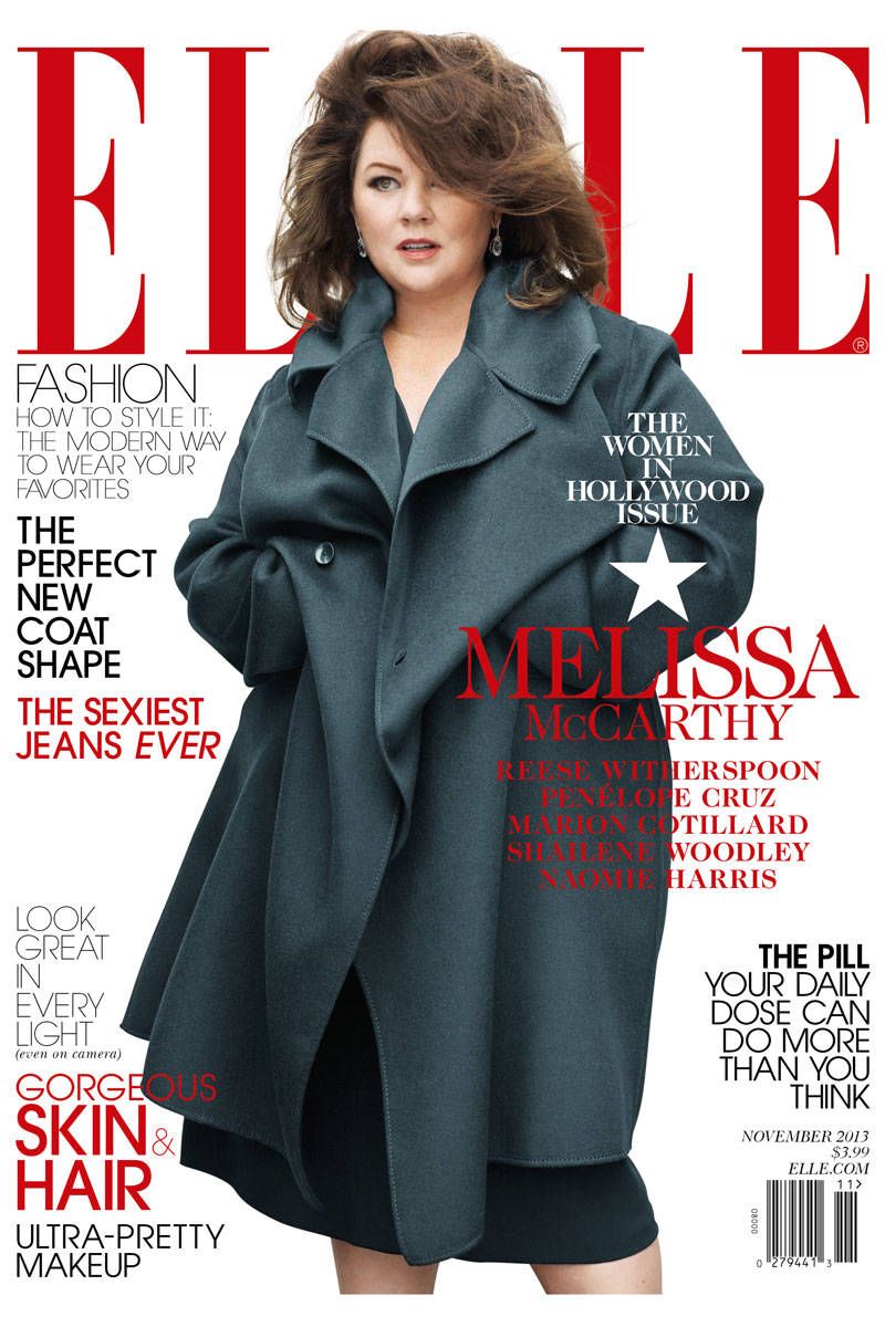 Melissa Mccarthy Elle Cover Melissa Mccarthy Women In Hollywood Cover Statement