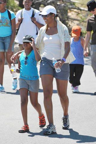 michelle obama cut off shorts