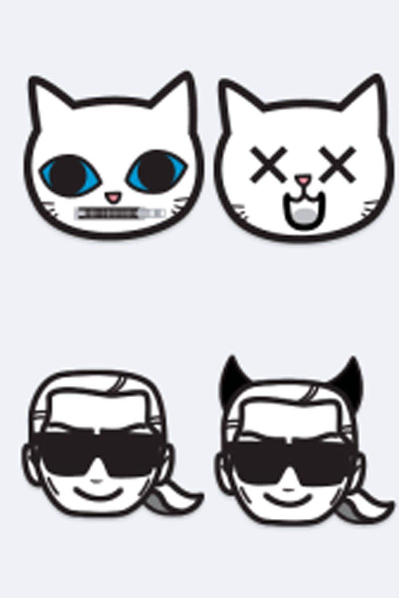 Karl Lagerfeld Introduces Emojis Emotikarl