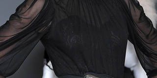 Sleeve, Textile, Joint, Formal wear, Style, Fashion, Black, Leather, Costume, Waist, 