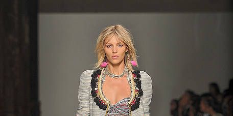 Clothing, Brown, Fashion show, Shoulder, Jewellery, Joint, Runway, Fashion model, Style, Street fashion, 