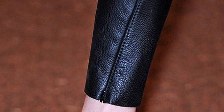 Footwear, Human leg, Joint, High heels, Sandal, Fashion, Black, Leather, Tan, Close-up, 
