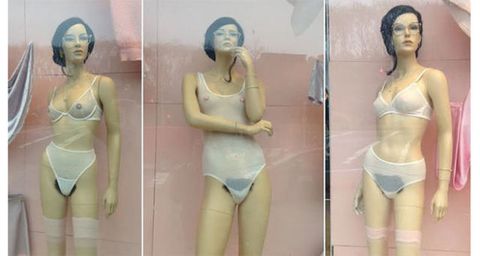 American Apparel Mannequins Pubic Hair Controversy