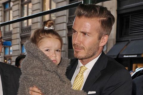 Harper Beckham and David Beckham - Harper Beckham is David's Stylist