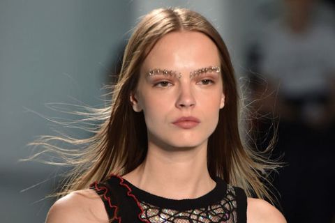 Rodarte Spring 15 Beauty Rodarte Gave Their Models Eyebrow Piercings