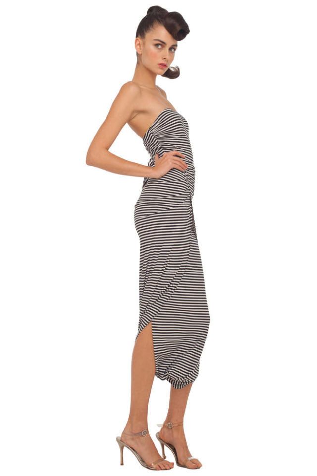 norma kamali diaper dress