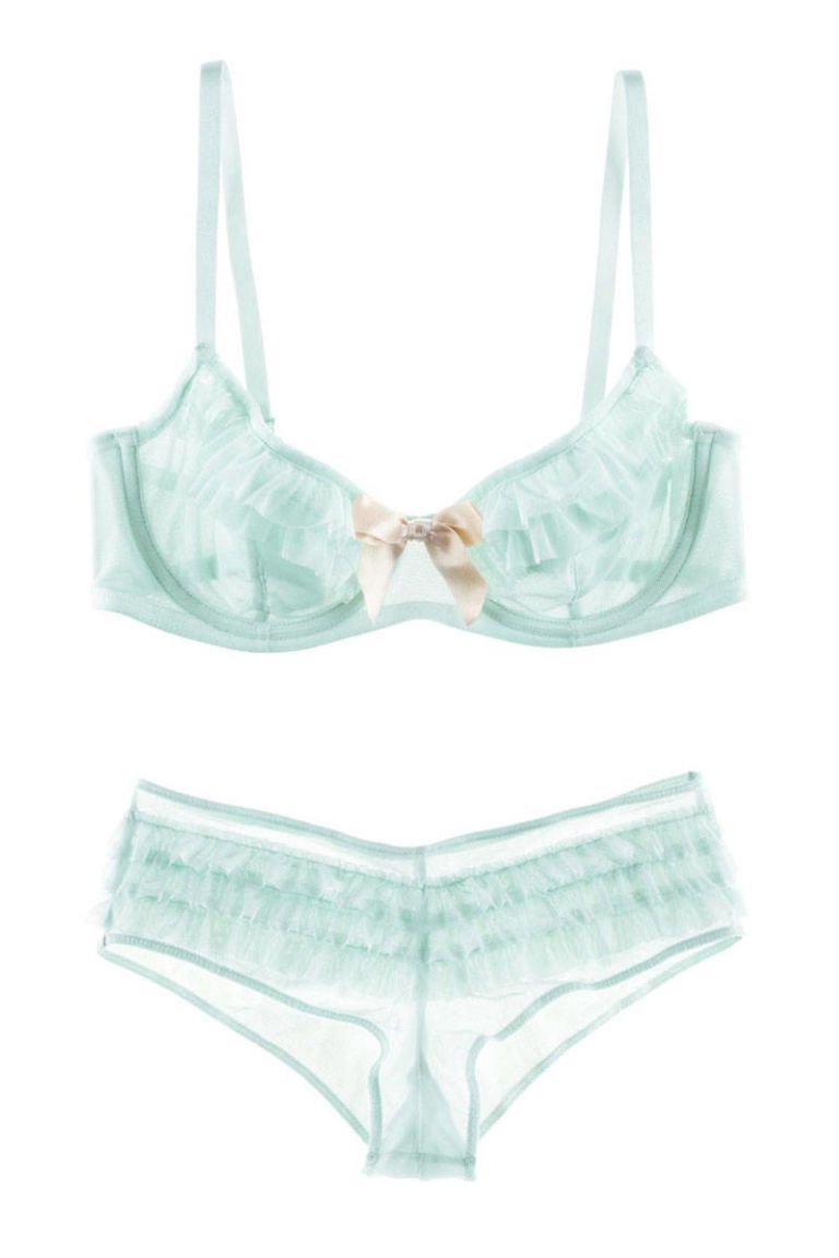 baby blue lingerie set