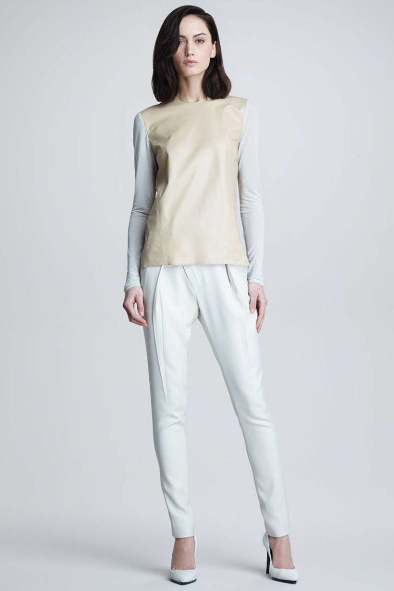 pleated suit pants