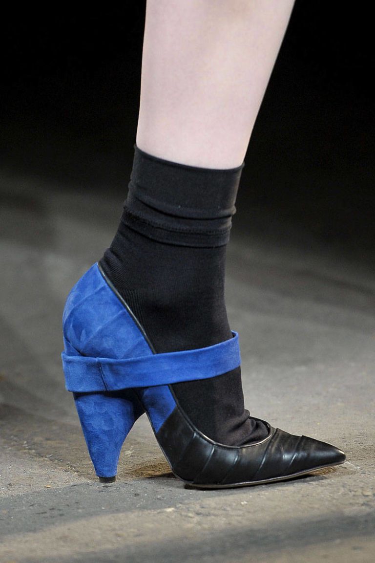 How to Wear Socks with Heels - Stylish Runway Heels with Socks
