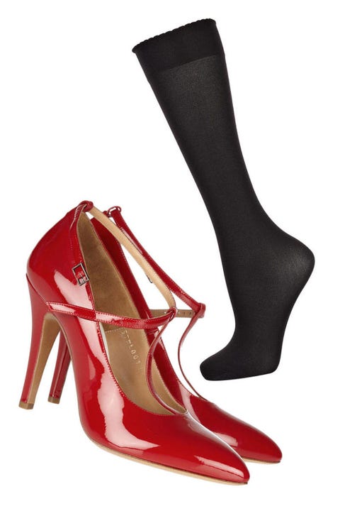 socks and heels trend