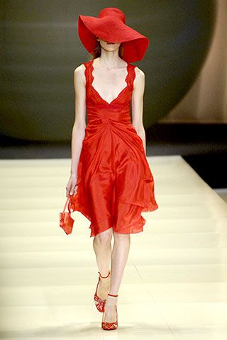 Shoulder, Dress, Textile, Hat, Red, Joint, One-piece garment, Style, Fashion, Carmine, 
