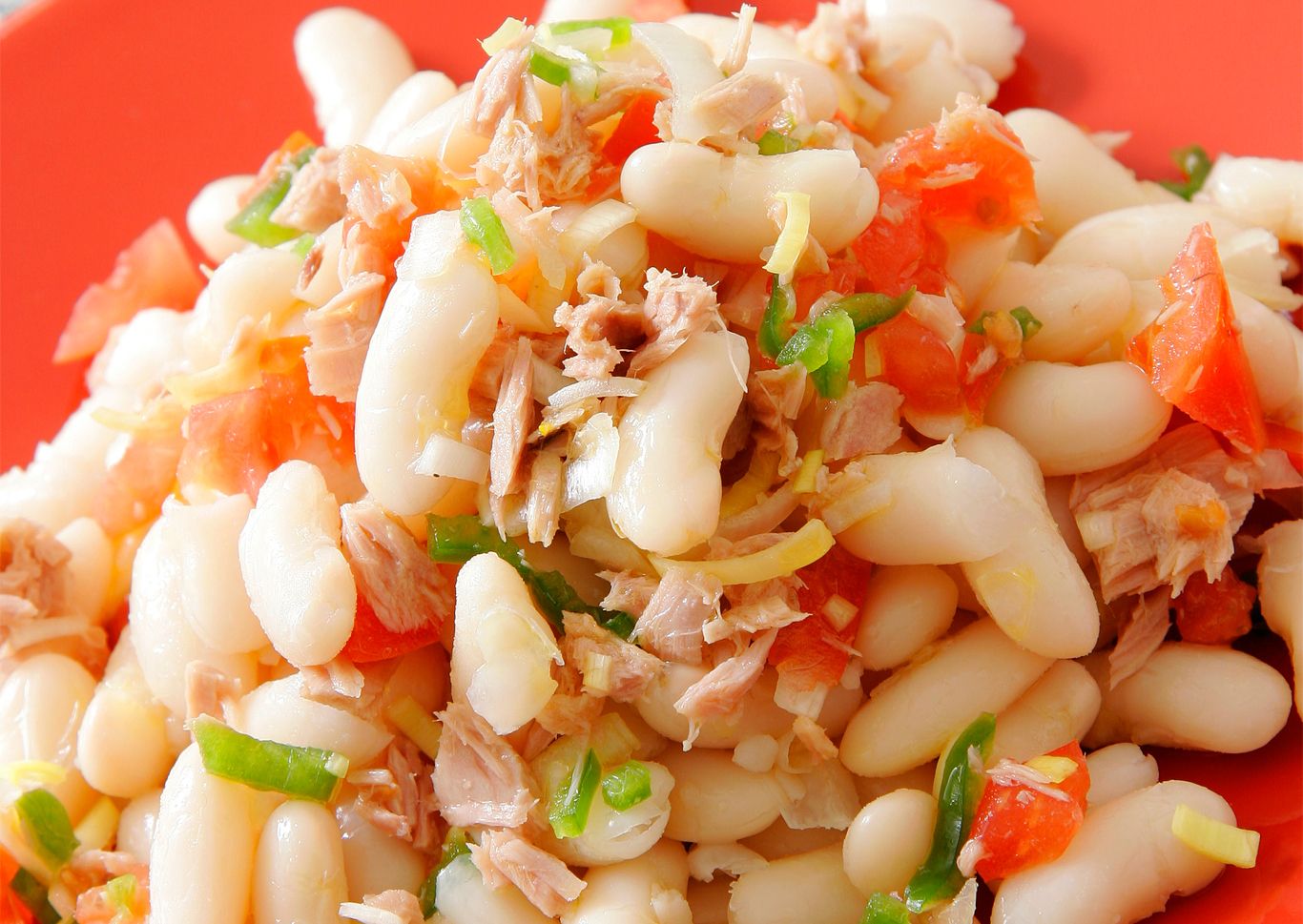 Ensalada de alubias y atún