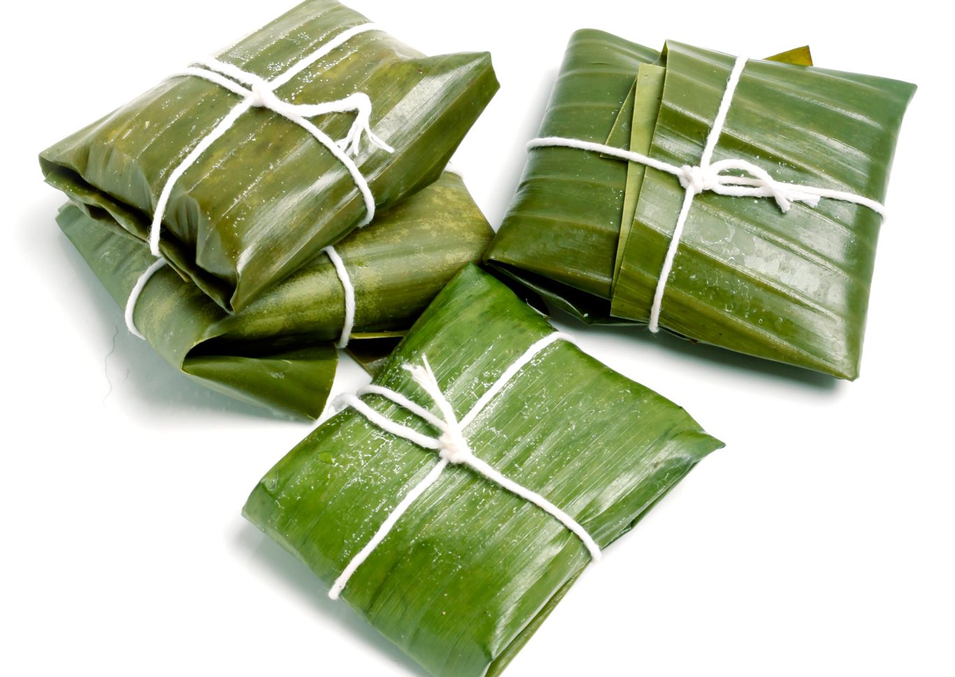 Tamales en hoja de plátano