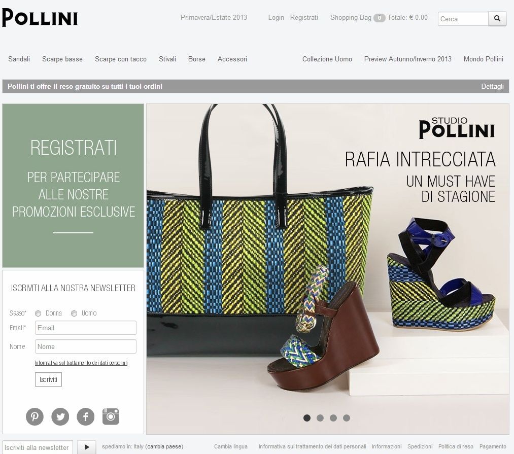 Pollini on sale saldi online