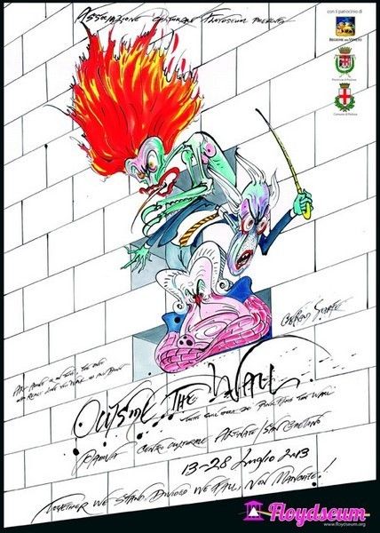 The Wall' 1979 album poster prodotto da Harvest Records per promuovere  l'album in studio 11th della rock band inglese Pink Floyd con opere d'arte  di Gerald Scarfe Foto stock - Alamy