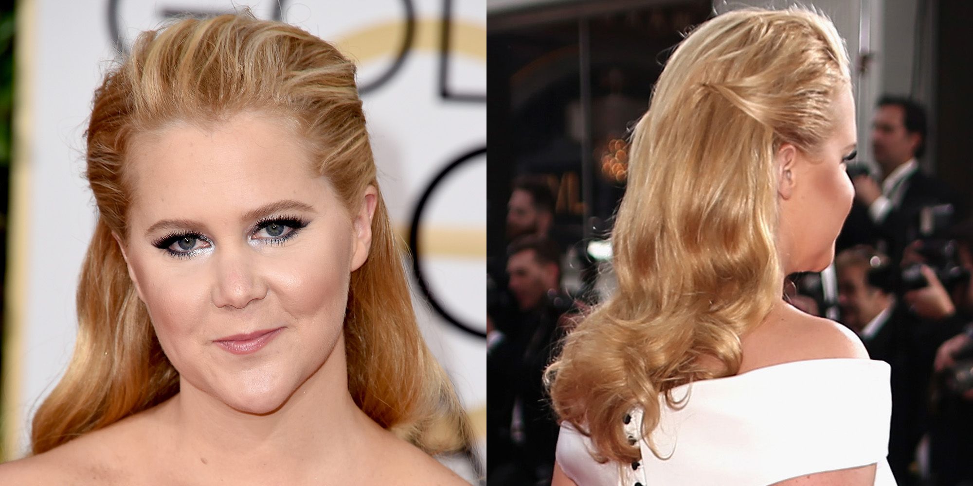 Amy Schumer Blowjob - Get Amy Schumer's Golden Globes 2016 Beauty Look - Amy Schumer Hair and  Make Up Golden Globes 2016