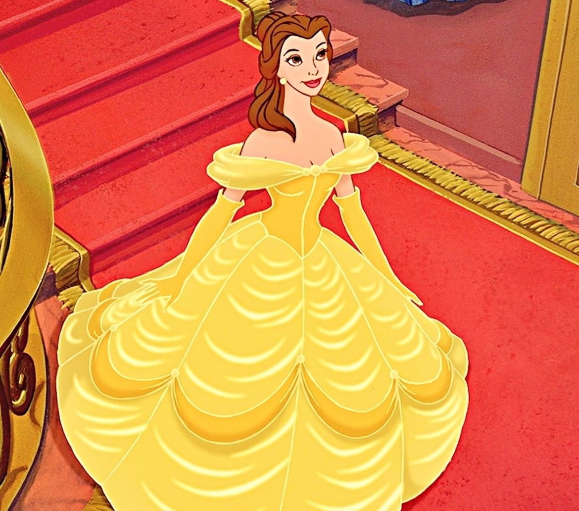 Belle's yellow outlet dress