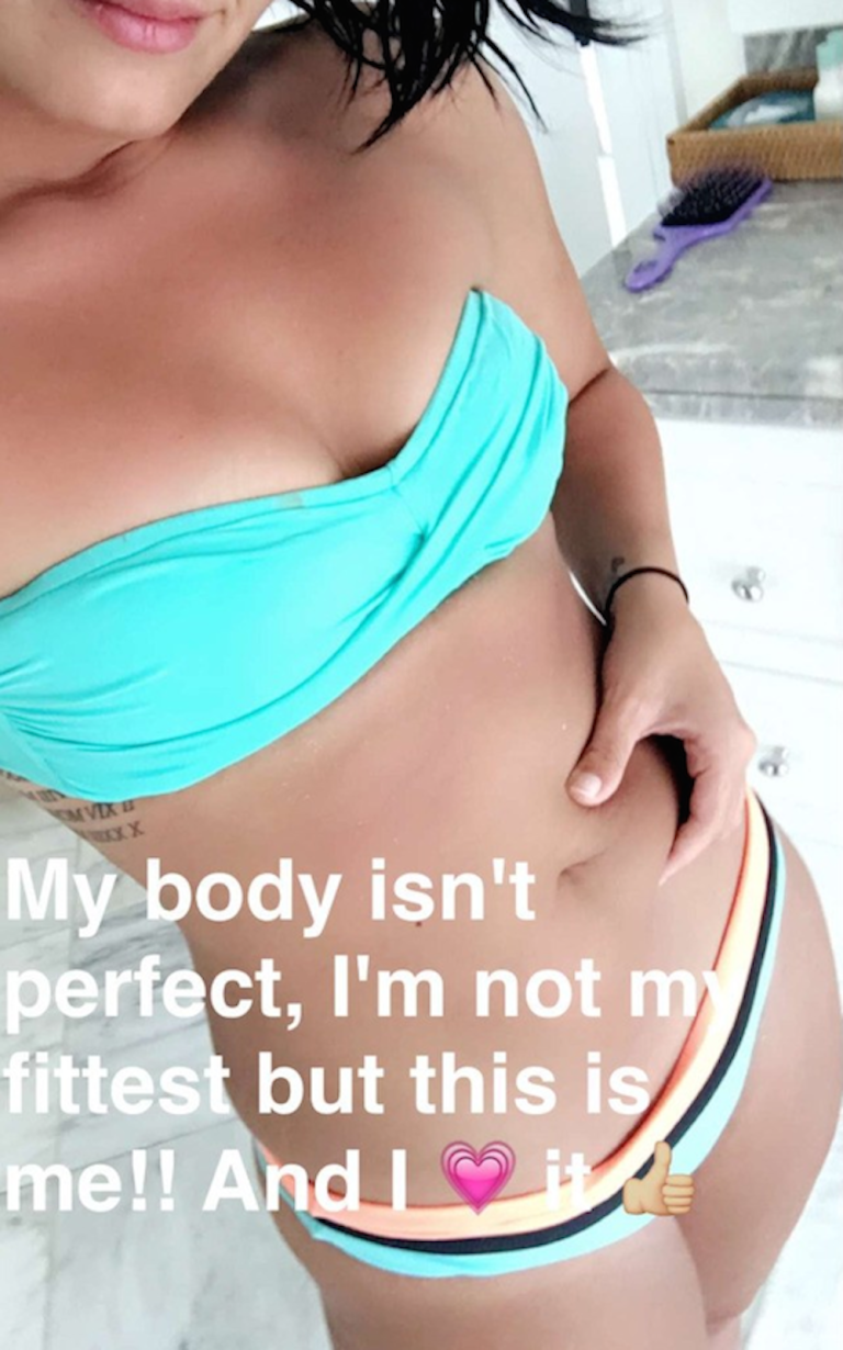 Demi Lovato Bikini Snapchat Demi Lovato Body Positivity