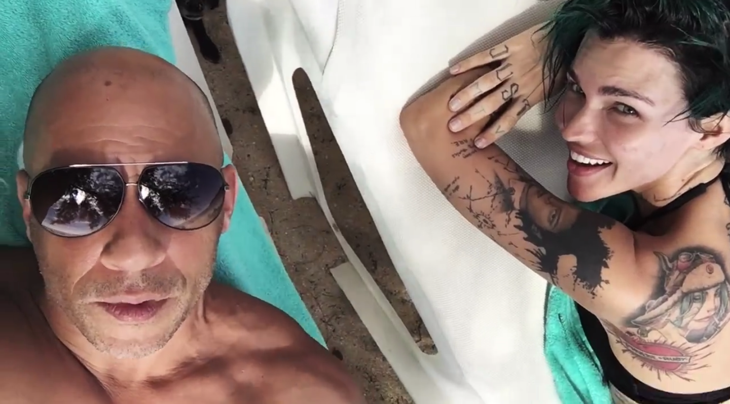 Vin Diesel Having Sex - Vin Diesel and Ruby Rose Are the BFFs You Never Knew About